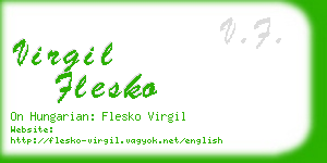 virgil flesko business card